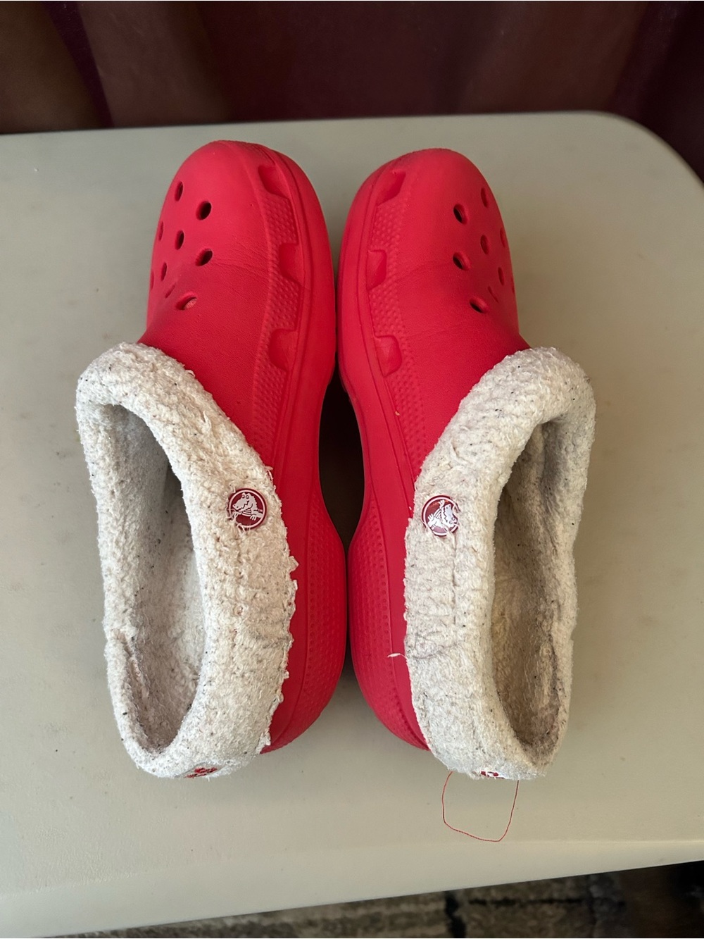 Crocs Red Shoes - Size M 7, W 9 - Picture 7 of 9